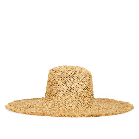 Lack of Color The Sundowner Hat in Natural Tan Straw Raffia Wide Brim Sun Hat main image 8